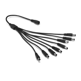 DC 1 to 8 power splitter cord