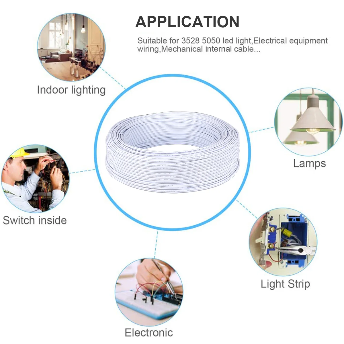 What is a 22 gauge electrical wire used for