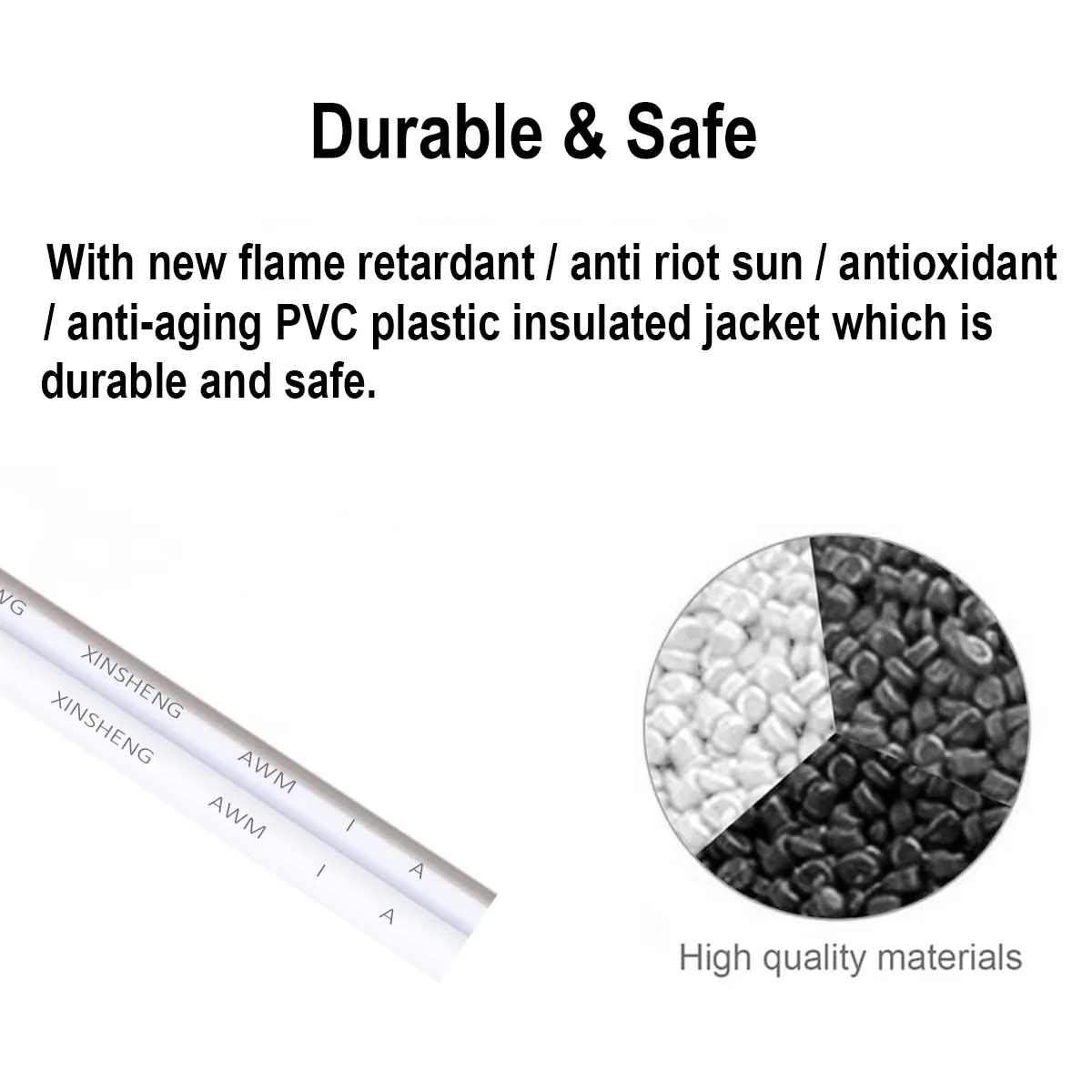 White Gray 22 gauge wire features