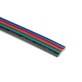 black green red blue 18 Gauge RGB Wire