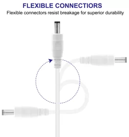 white black DC power cable