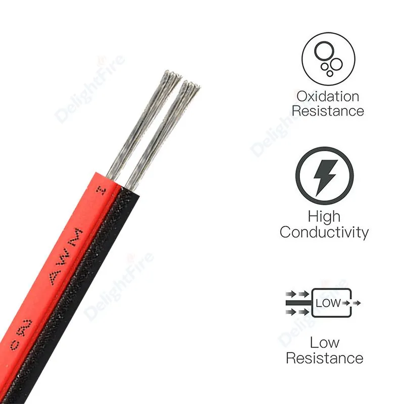 12V Red Black 16 AWG Wire For Automotive Audio photo_05