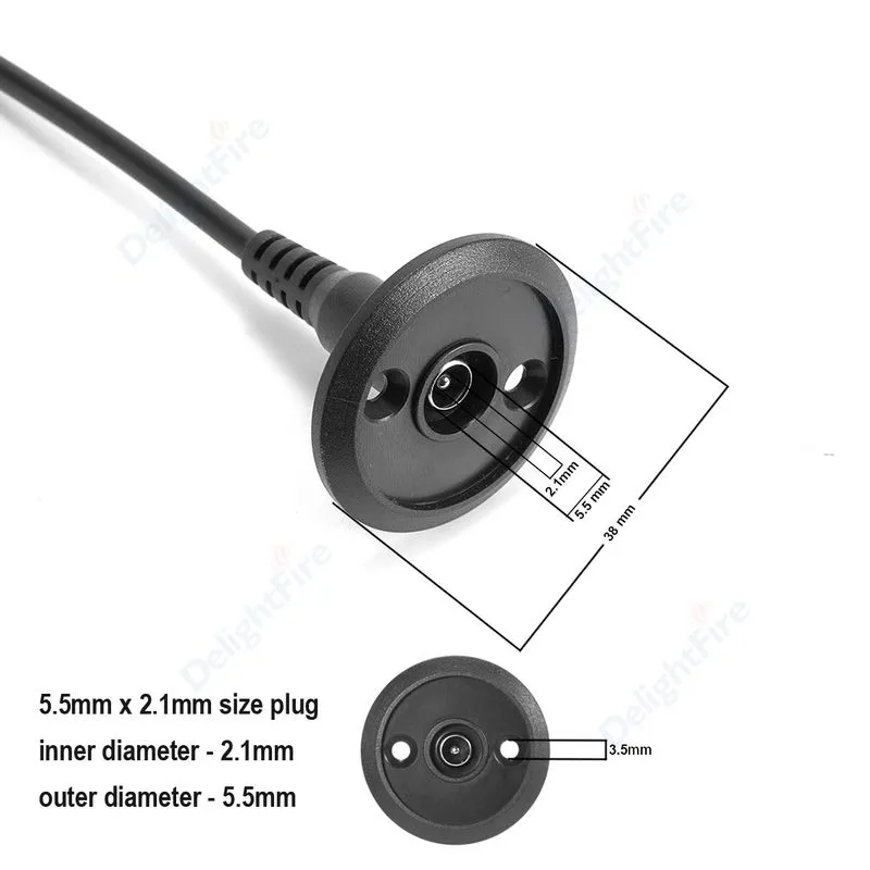 Female DC Connector 5.5mm 2.1mm
