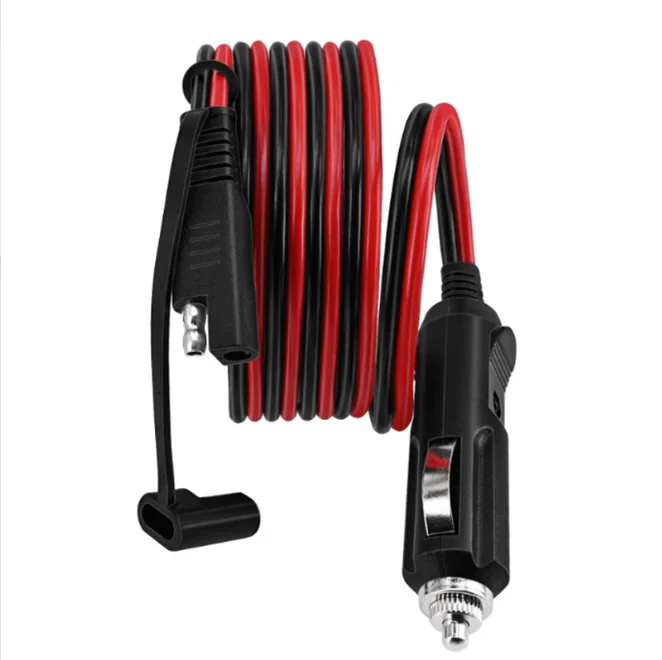American Cigarette Lighter to SAE Cable Car Cigarette Lighter Plug Power Cord Small Diameter Charging Power Extension Cables product Picture 2