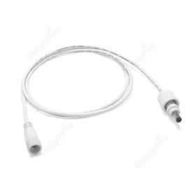 5.5mm 2.1mm Waterproof DC Power Extension Cord Cable White