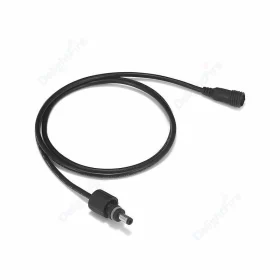 5.5mm 2.1mm Waterproof DC Power Extension Cord Cable black